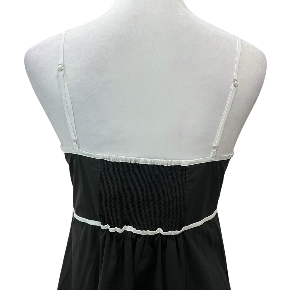 Rails Jessa Cutout Maxi Dress Adjustable Straps Contrast Trim Black White M NWT - Picture 13 of 16